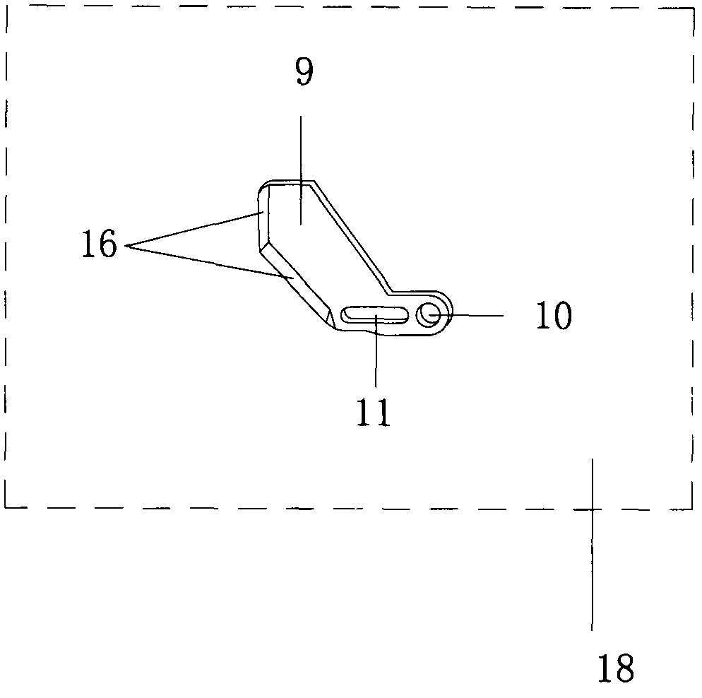 Moving/fixed cutter needle plate of lockstitch sewing machine