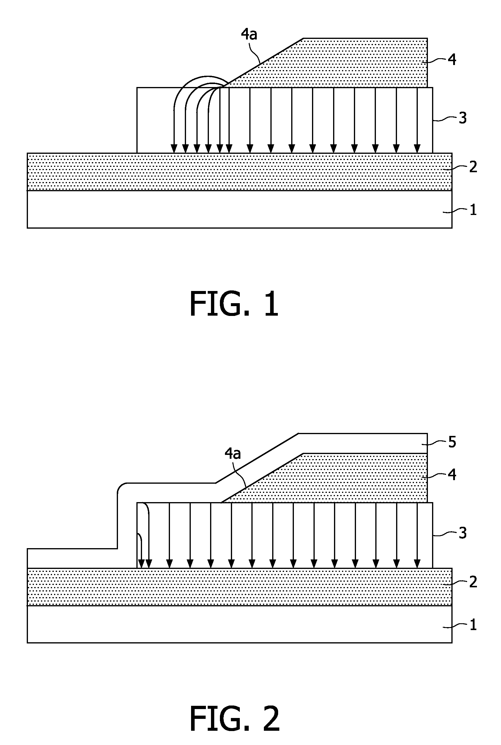Voltage-operated layered arrangement
