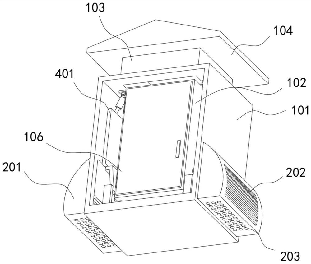 Protective power distribution cabinet convenient to operate and use method thereof