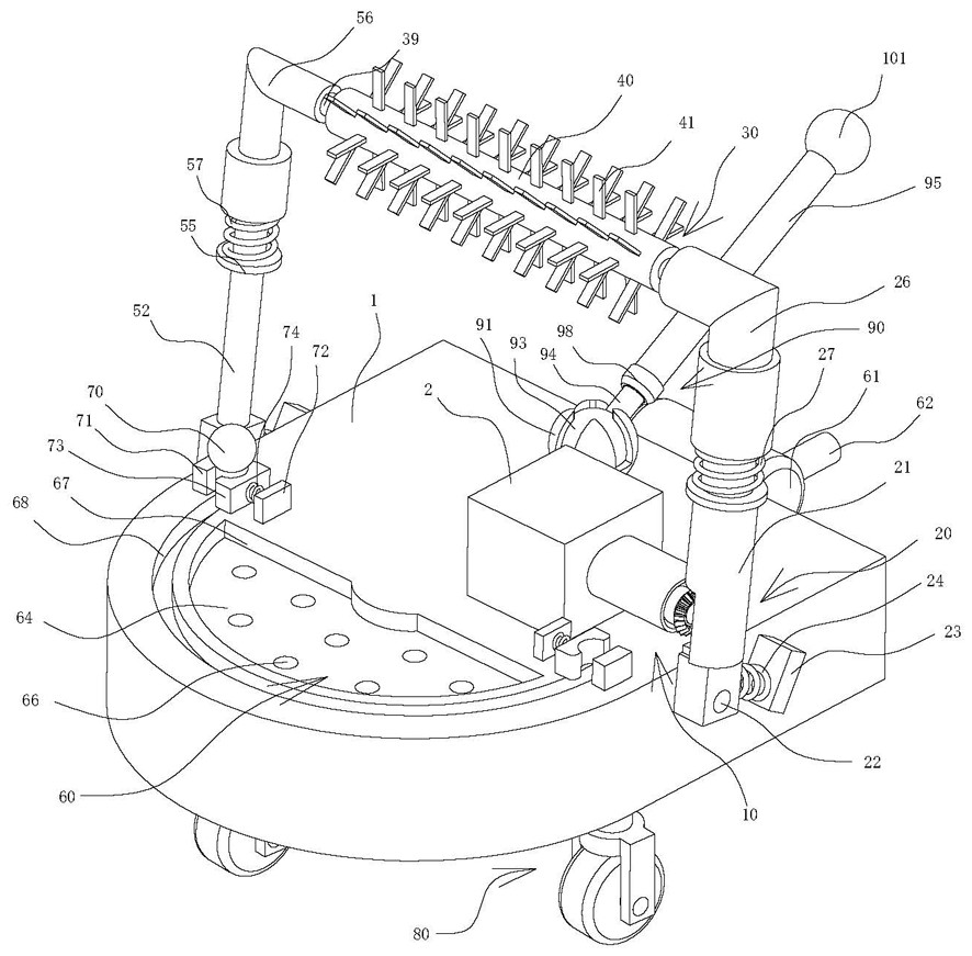 A new energy vehicle chassis cleaning device