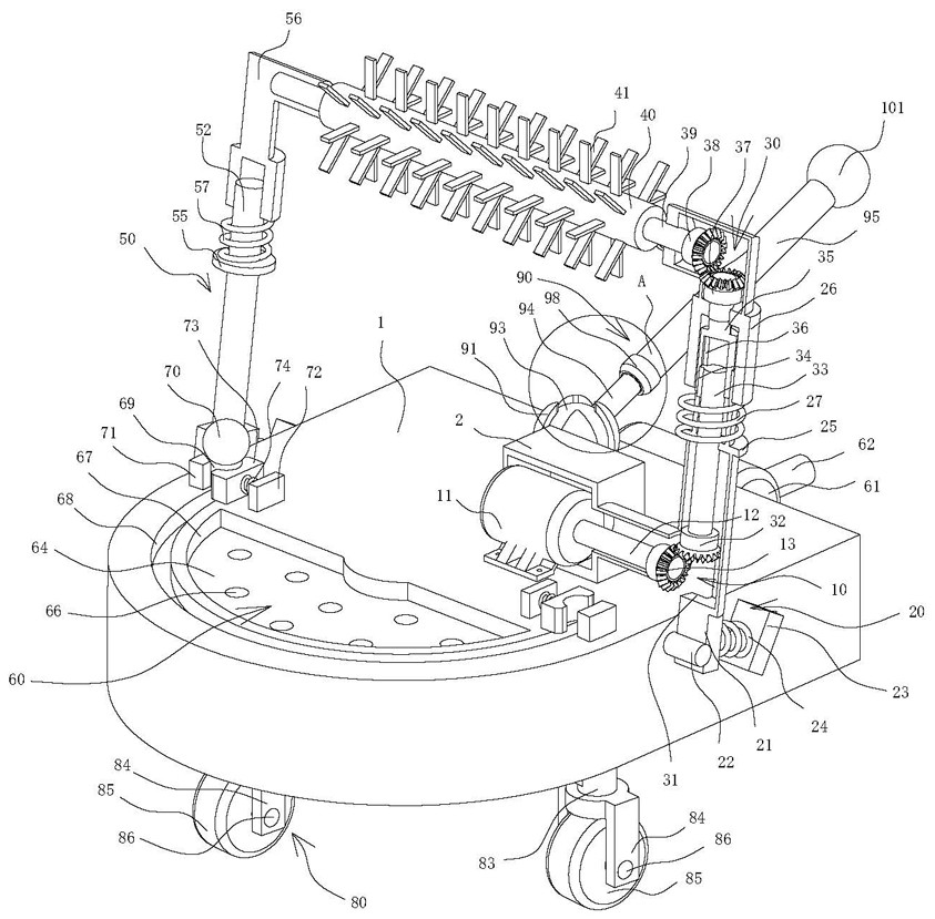 A new energy vehicle chassis cleaning device