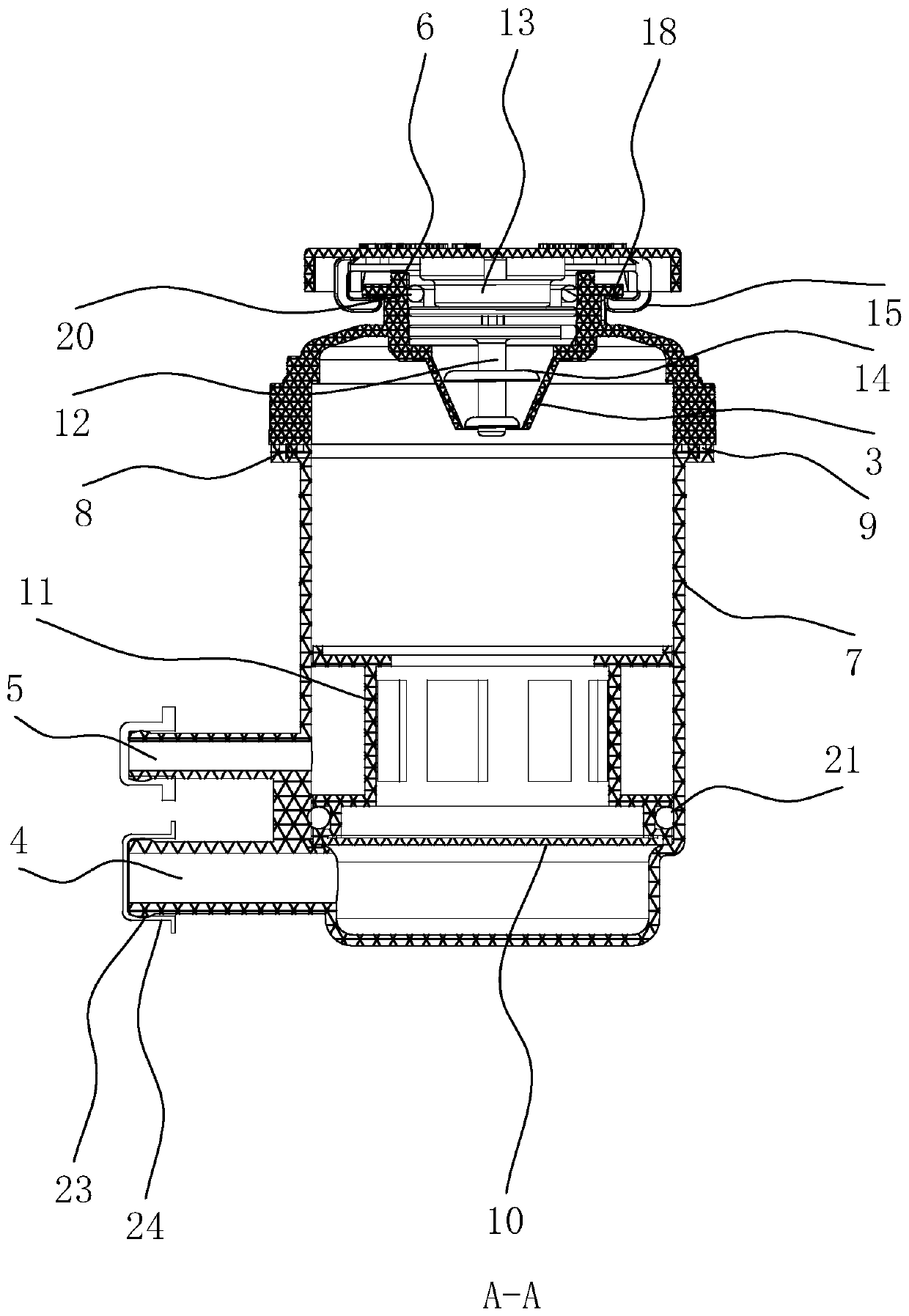 Steering oil tank and machining process thereof