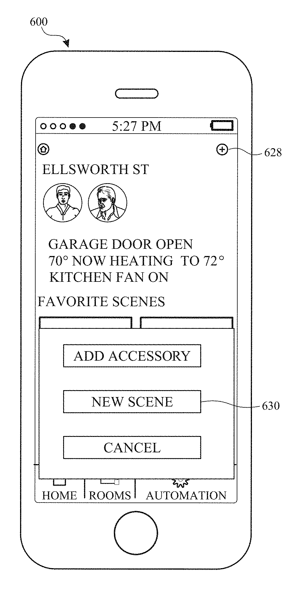User interface for managing controllable external devices
