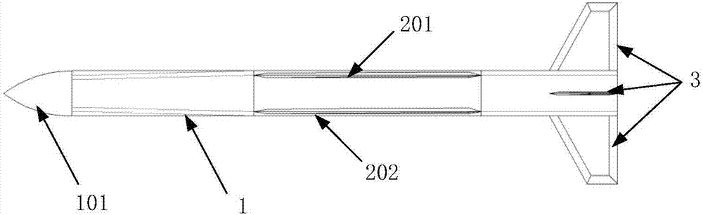 Hypersonic velocity waverider double-wing aerodynamic layout