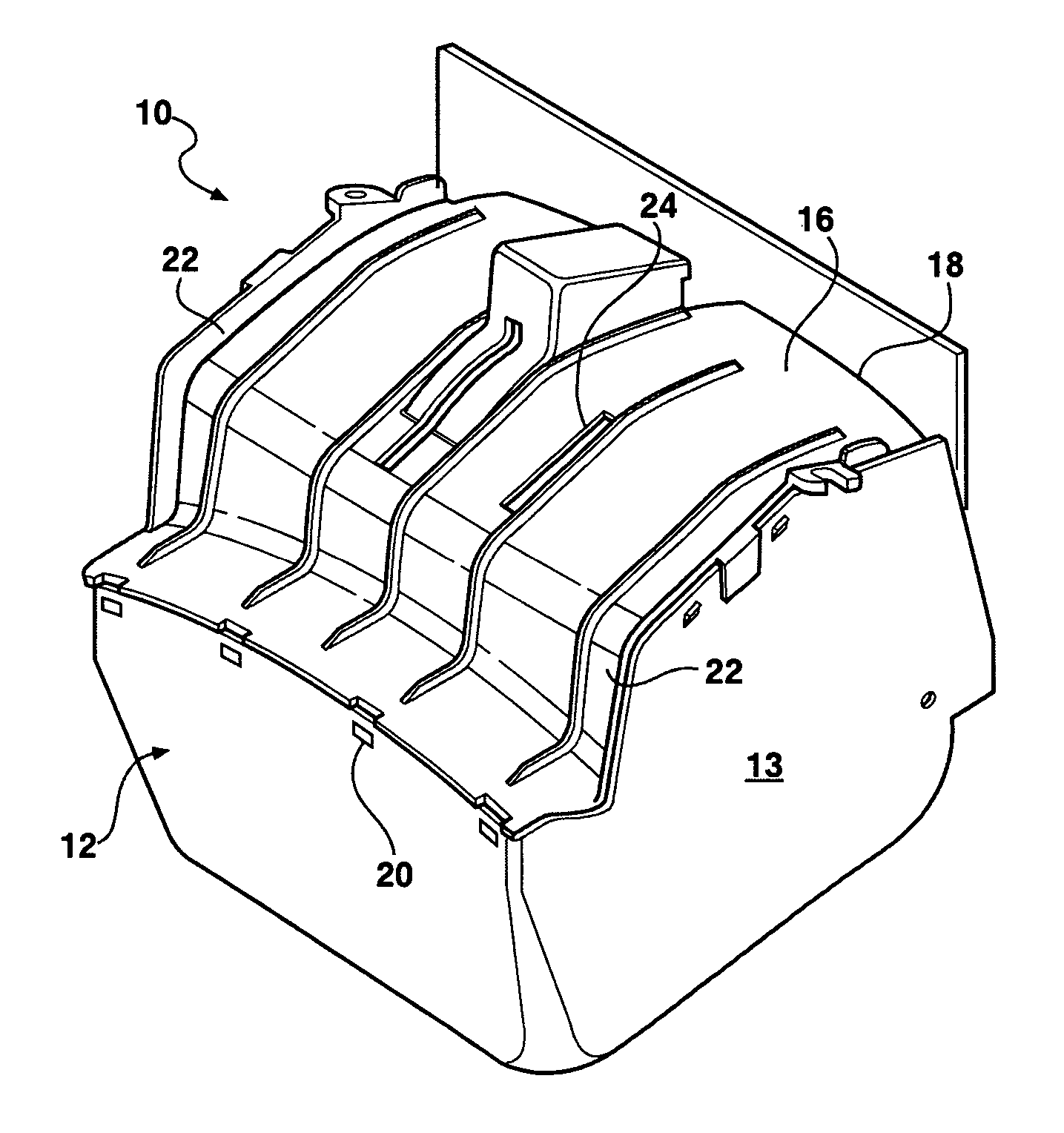 Door-centering pin with dual snap fit for a bin lid