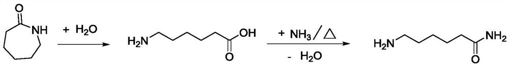 Method for preparing hexamethylenediamine key intermediate 6-aminocapronitrile by two-step method