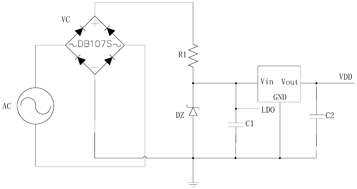 Power compensation circuit of LED lamp