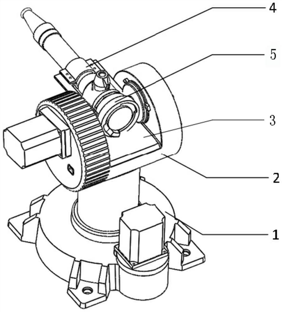 Fire-fighting system used for security-protection inspection robot