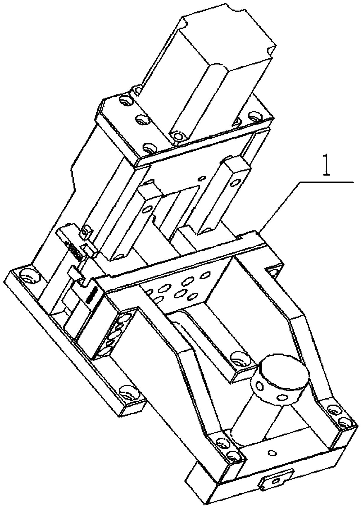 Two-section shearing device for knife bending machine