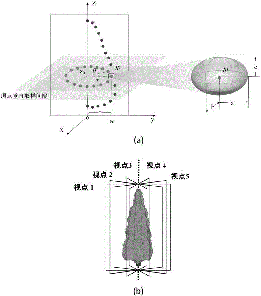 Tree three-dimensional visualization model realization method based on Sphere-Board