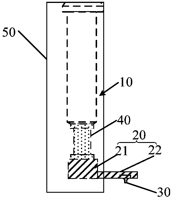 Frame sealing glue coating device, frame sealing glue coating equipment and frame sealing glue replacement method of frame sealing glue coating equipment