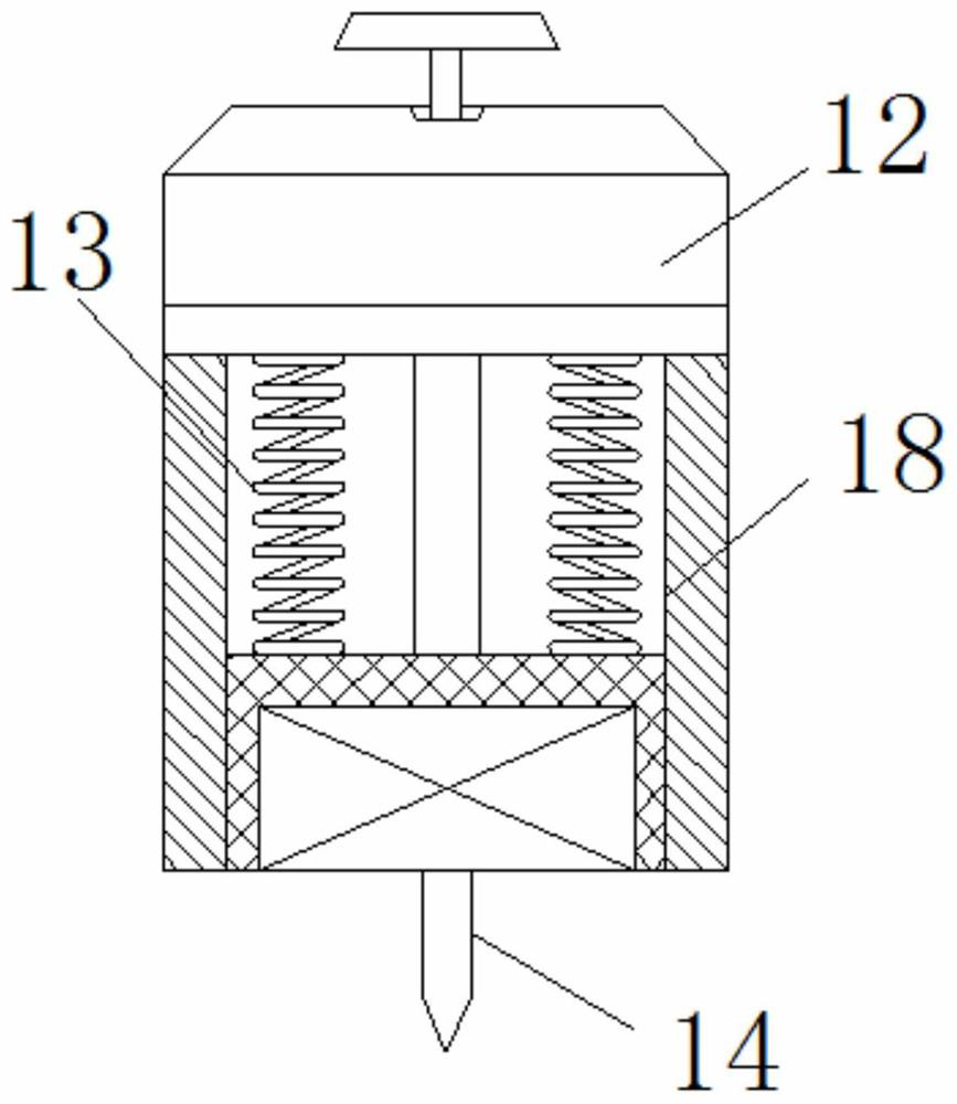 Device for realizing automatic punching and being capable of absorbing dust based on air pressure