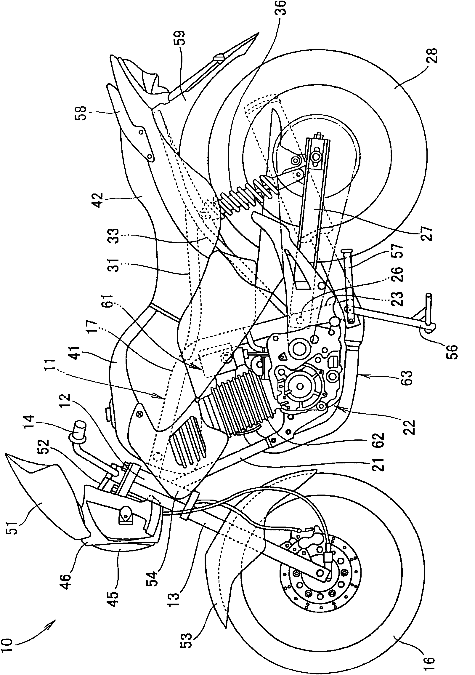 Head-light structure of motive bicycle