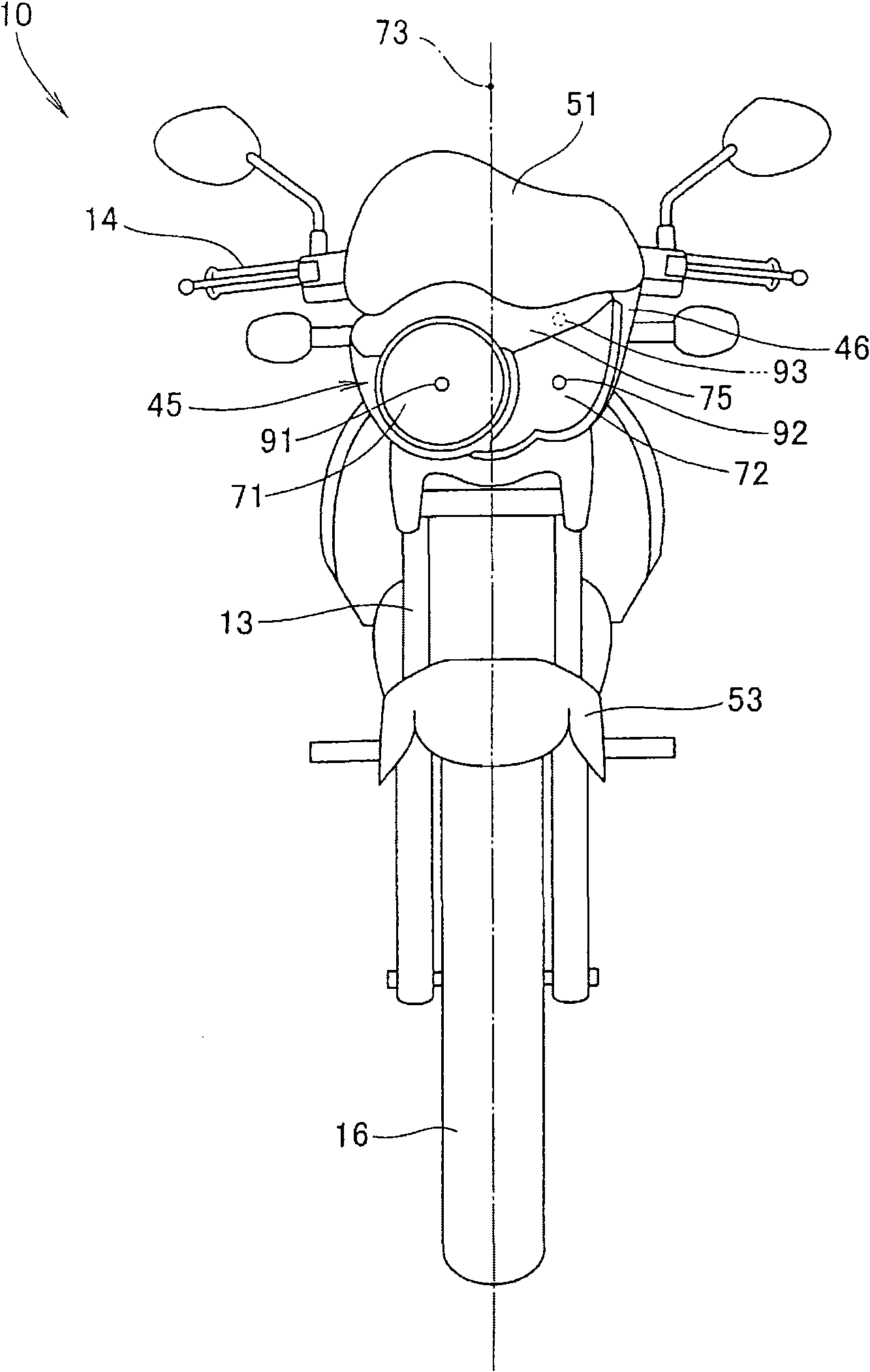 Head-light structure of motive bicycle