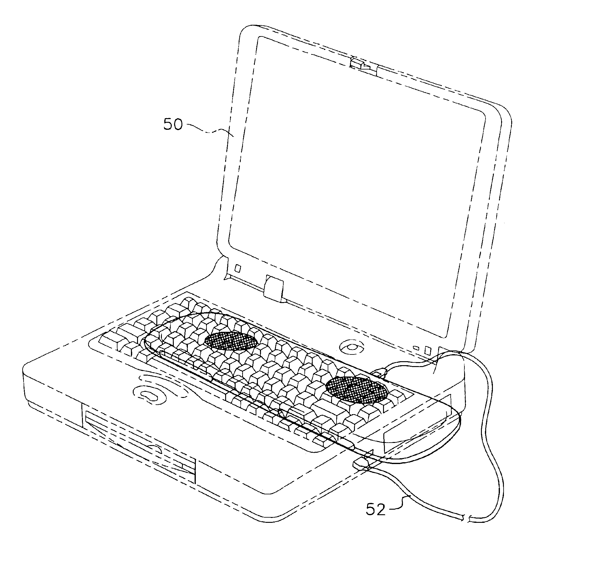 Portable heat-dissipating device for a notebook computer