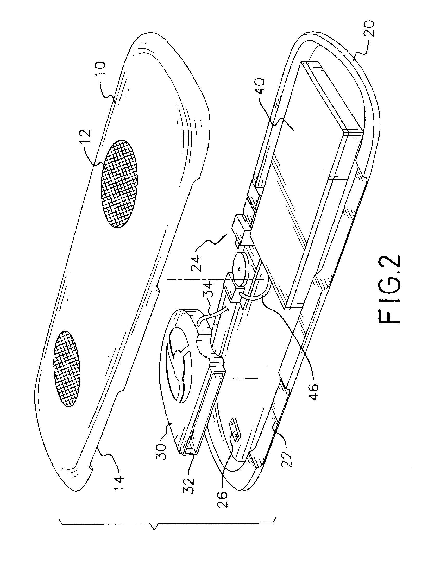 Portable heat-dissipating device for a notebook computer