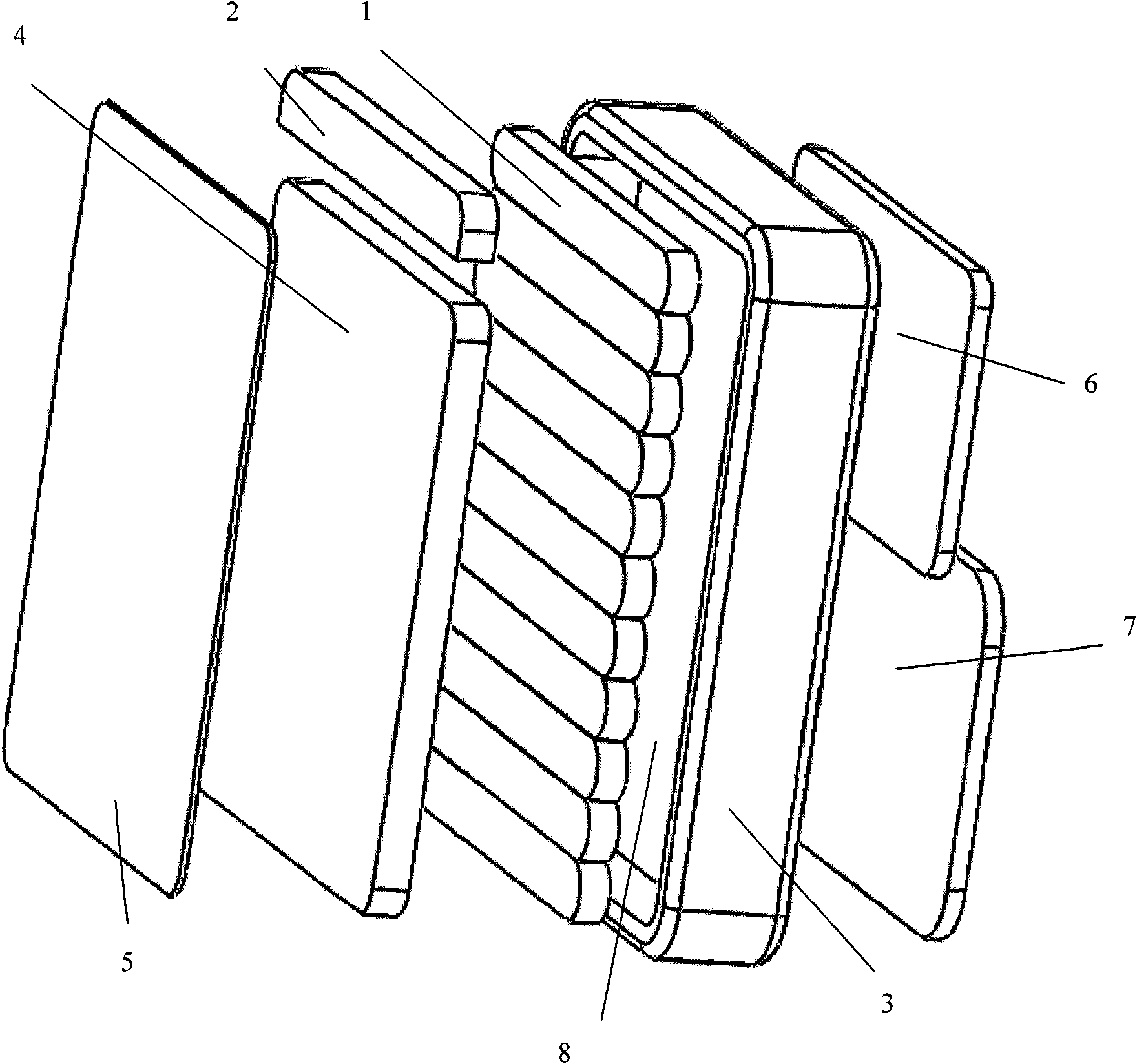 Mobile phone with liquid metal radiating module group