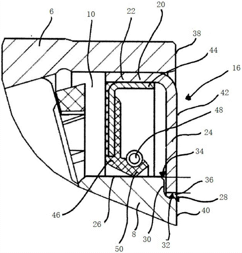 Rolling-element bearing unit for wheel bearing assembly