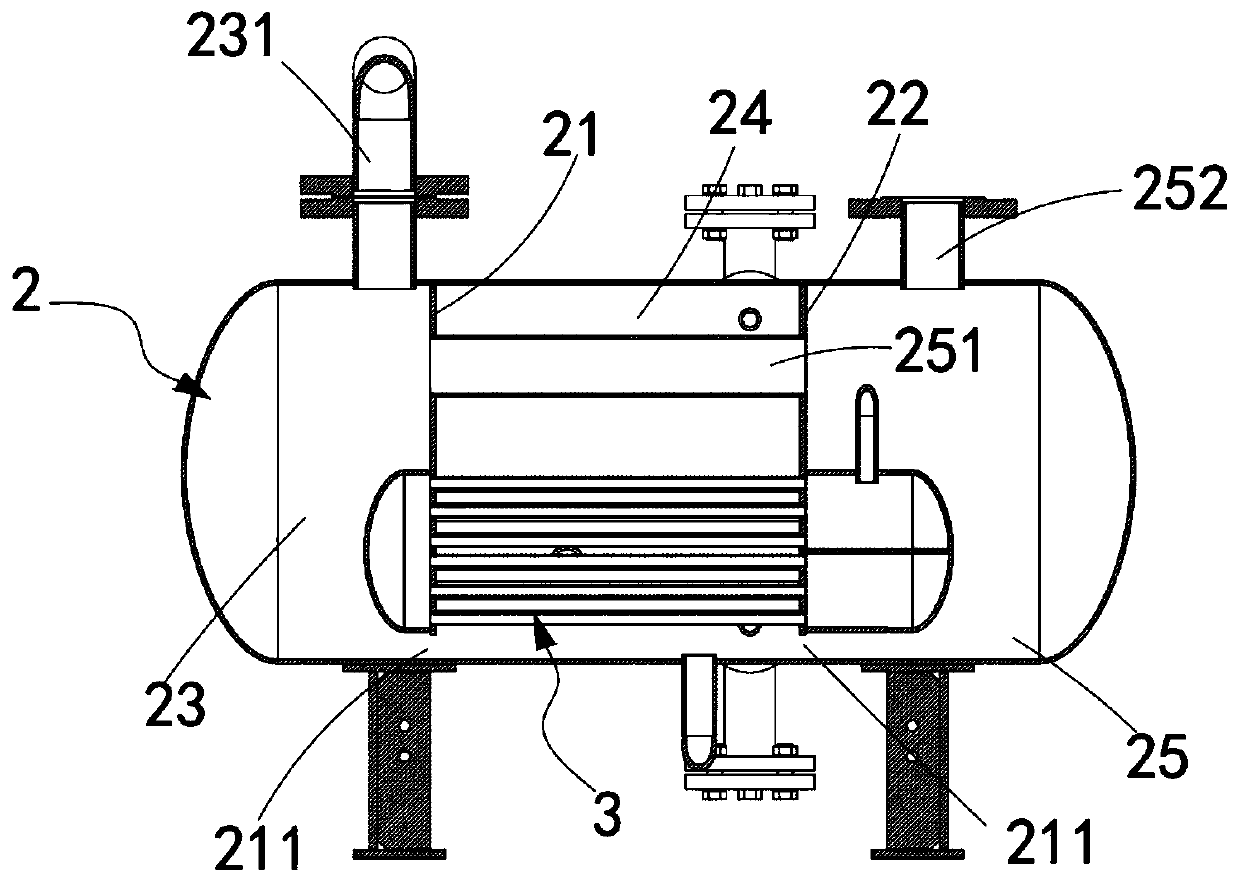 Gas-liquid separation and cooling system