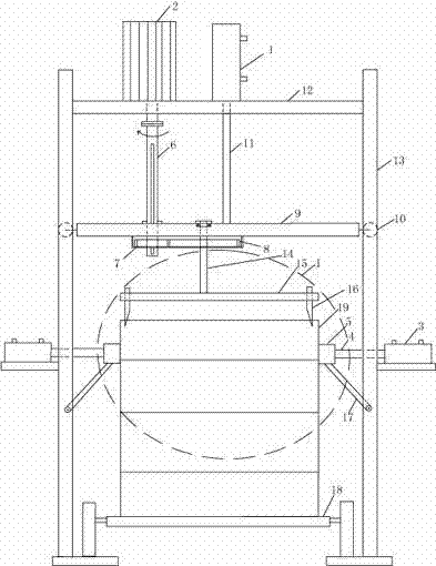 Method for breaking barrel to pour out barreled liquid and half-solidified waste oil