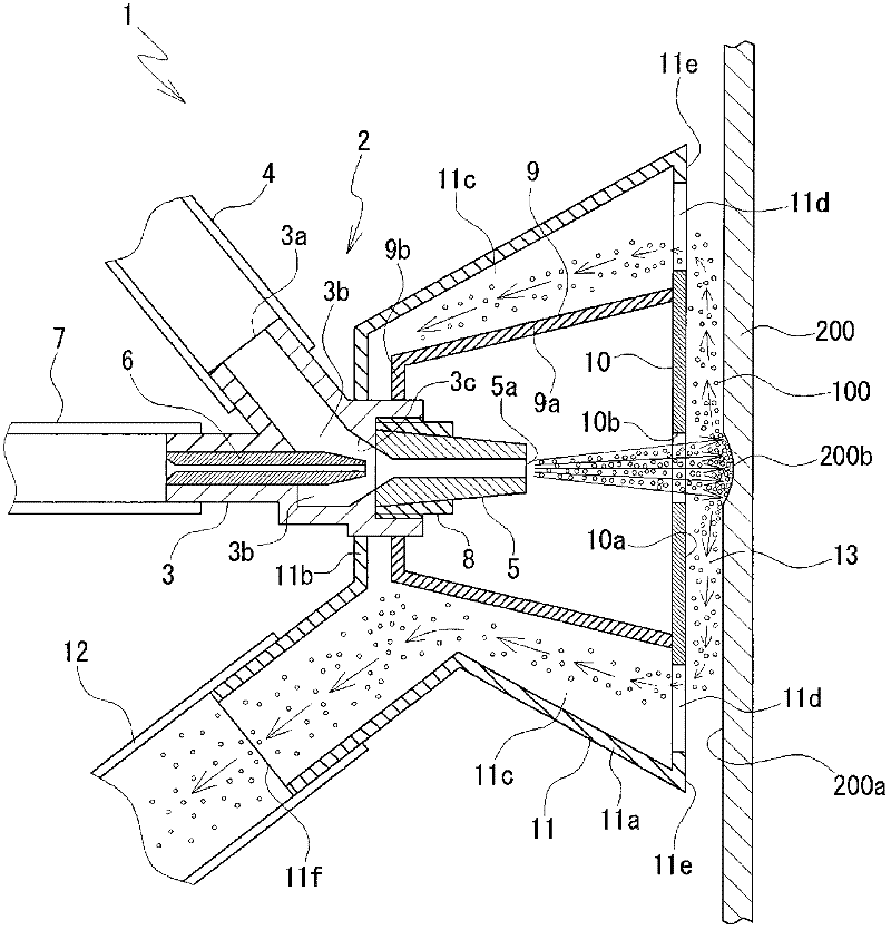 Blasting apparatus and method for blasting