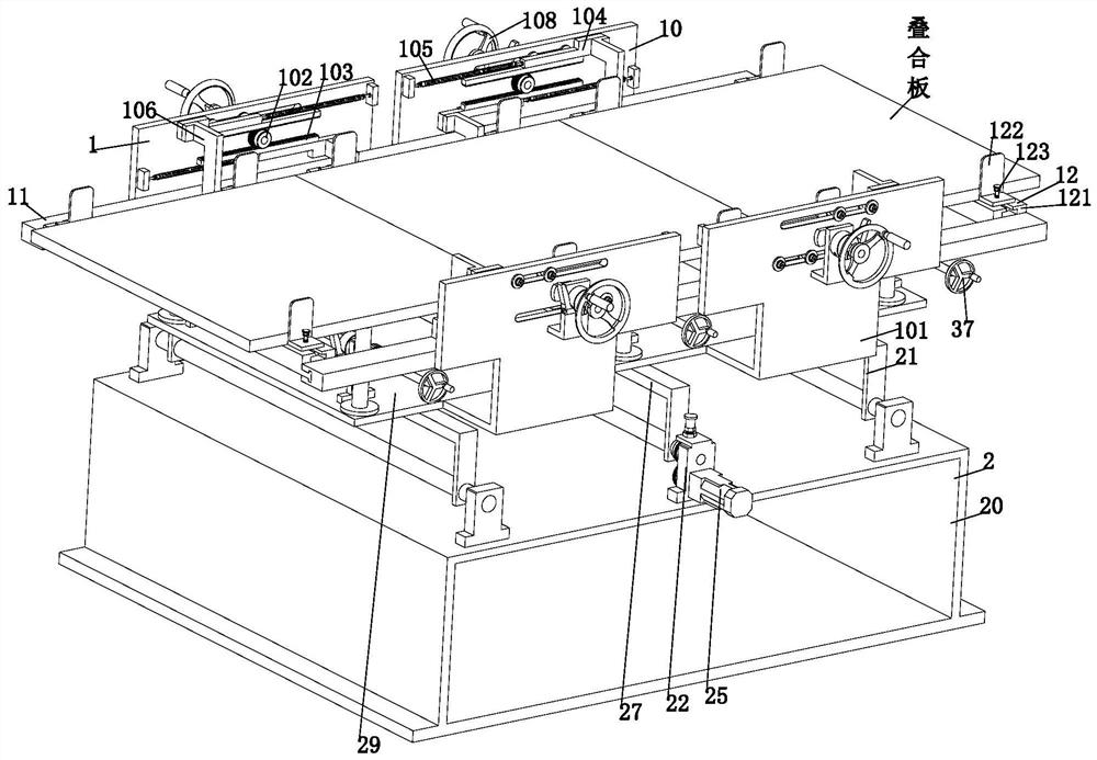 An assembled temporary support fixture for the installation of laminated panels