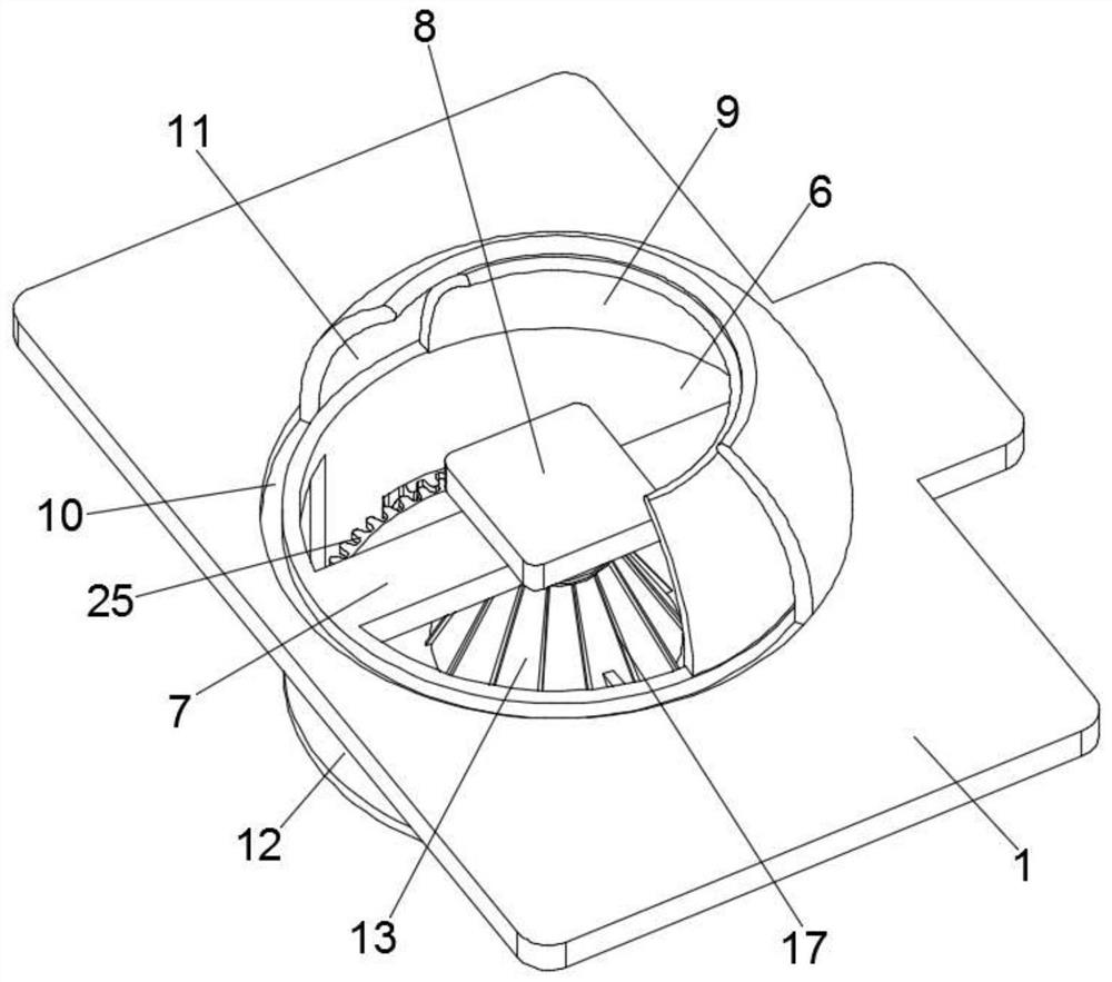 A kind of drilling device for metal plate processing that can quickly clean up debris