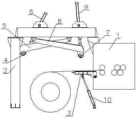 Coiled plate leading device