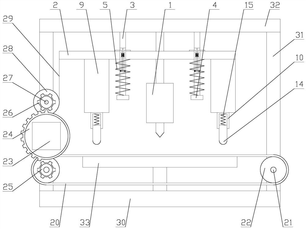 Laser drilling device for plastic product with irregular surface