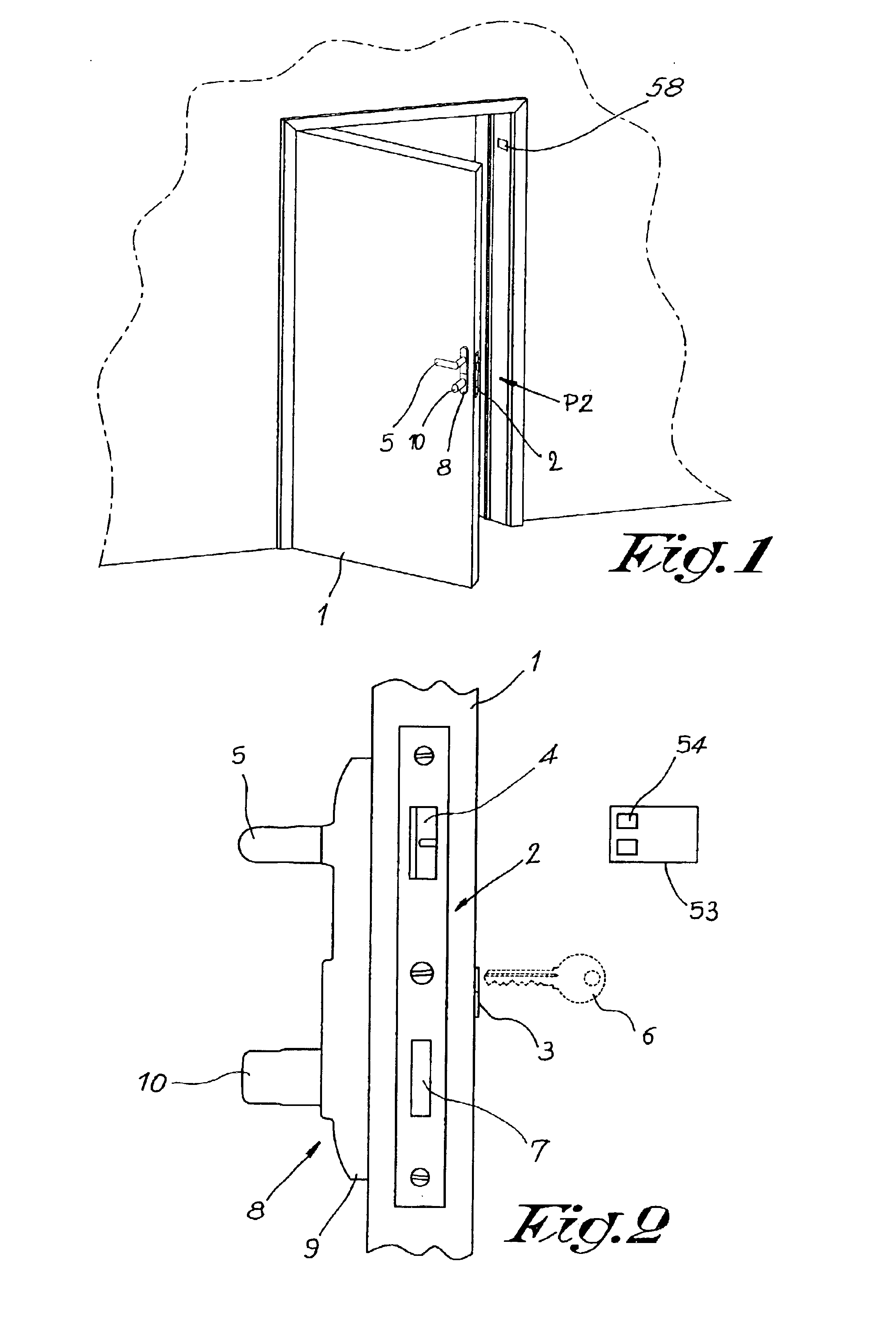 Control device for a lock mechanism