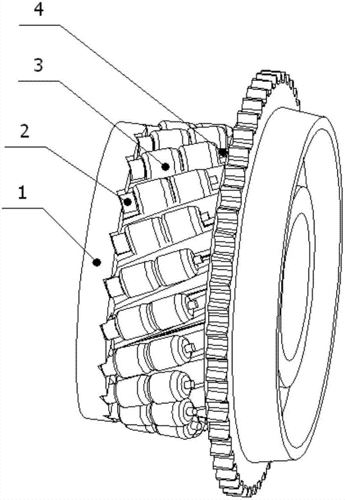 Multi-rolling-needle pitch circle fixture for gear welding and application method thereof