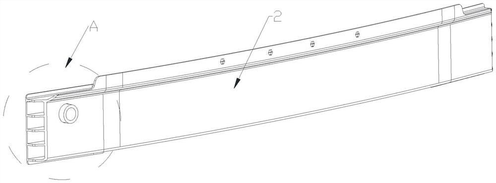 Automobile front anti-collision beam and automobile