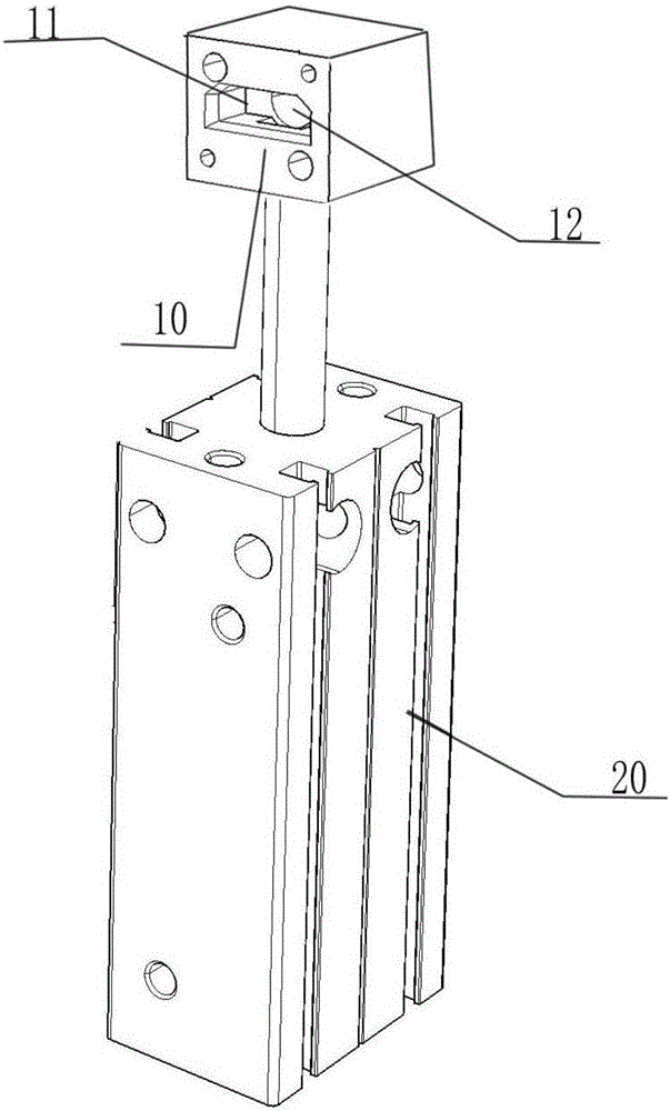 Automatic lifting mechanism for mounting of insertion tongue