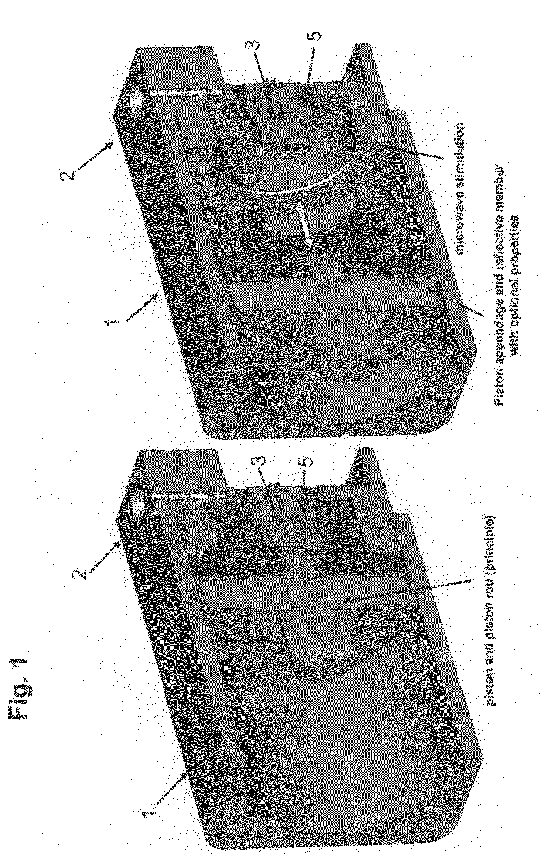 Distance measuring device and method for determining a distance, and a suitable reflective member