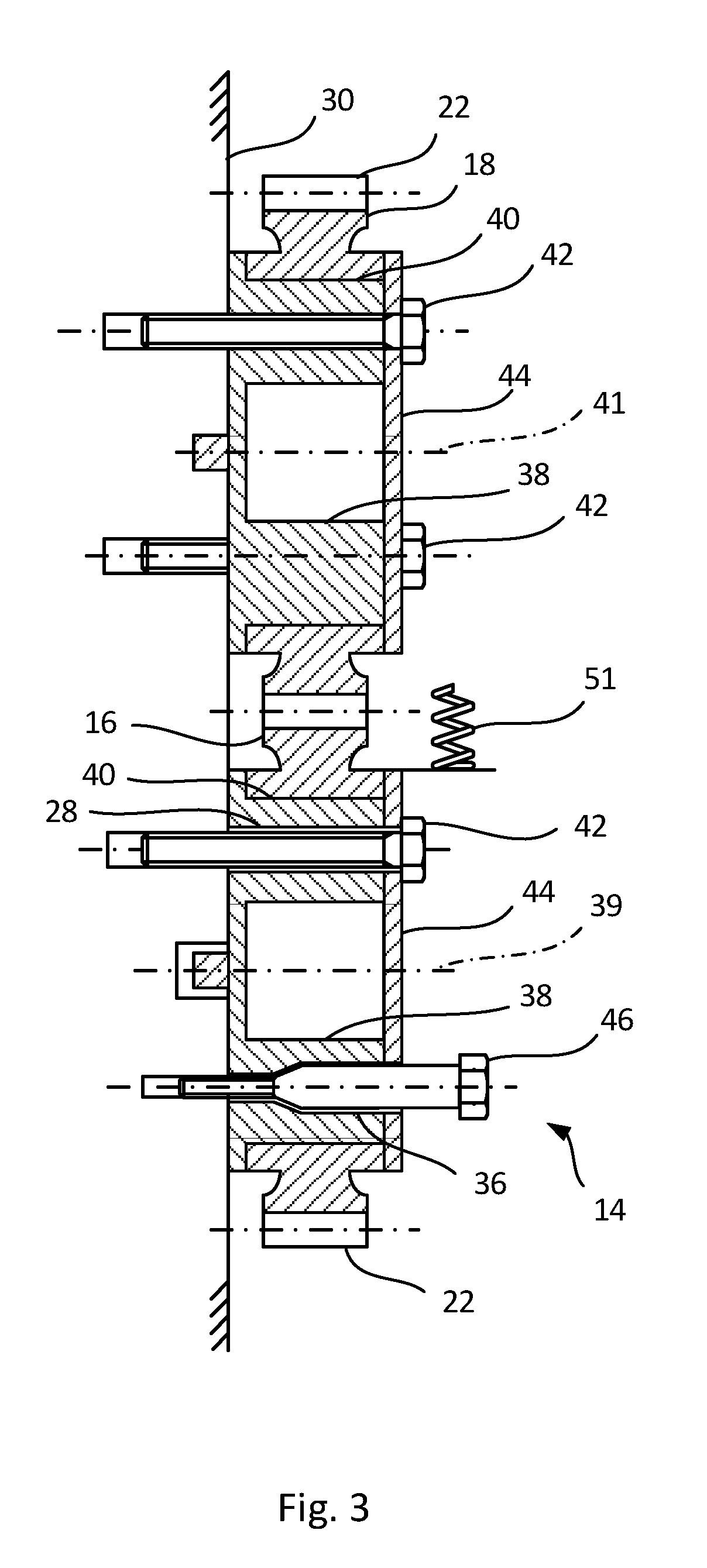 Method and device for adjusting the play of a gear transmission