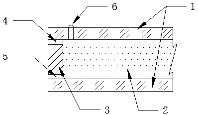 Composite glass internally provided with aerogel and preparation method thereof