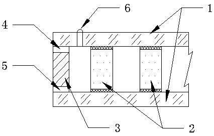 Composite glass internally provided with aerogel and preparation method thereof