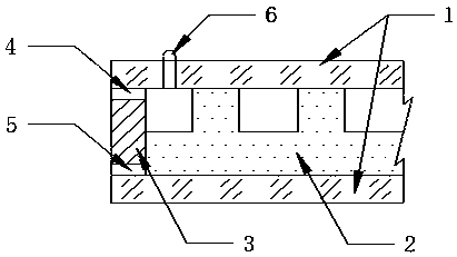 Composite glass internally provided with aerogel and preparation method thereof