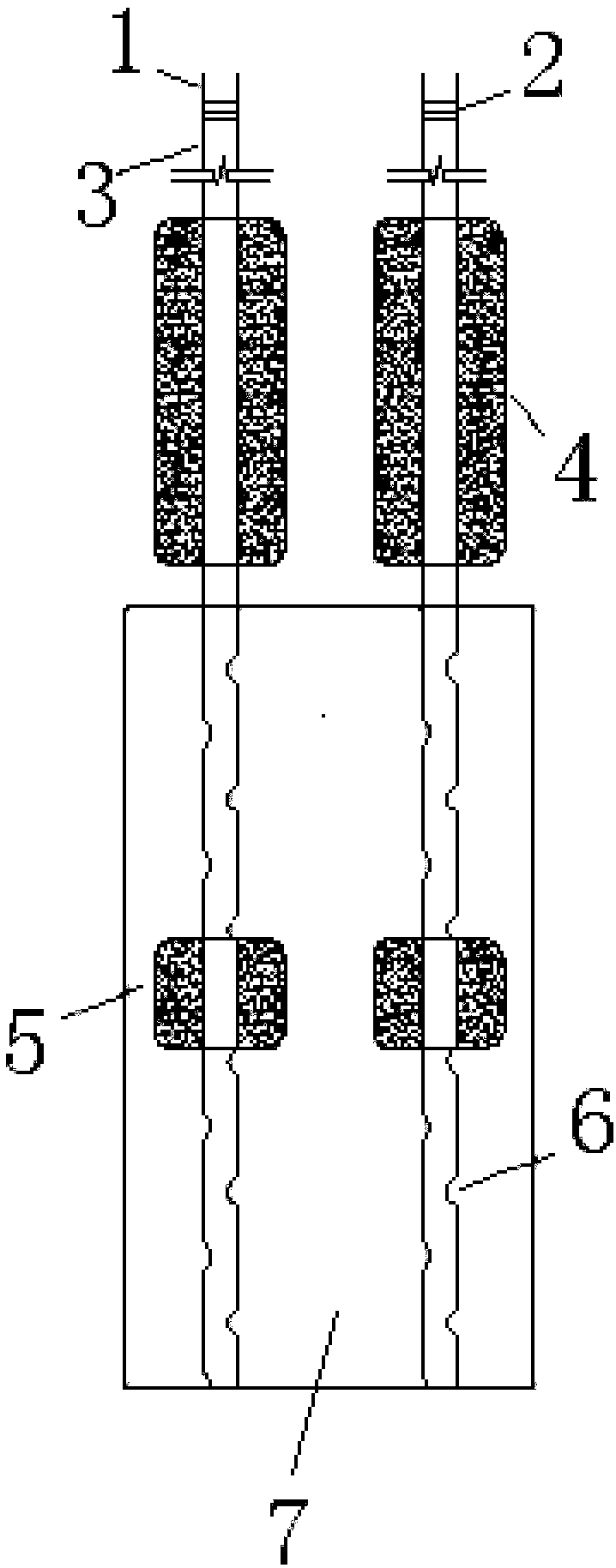 Method for reinforcing rock pillar in shallow buried tunnel with small spacing in city