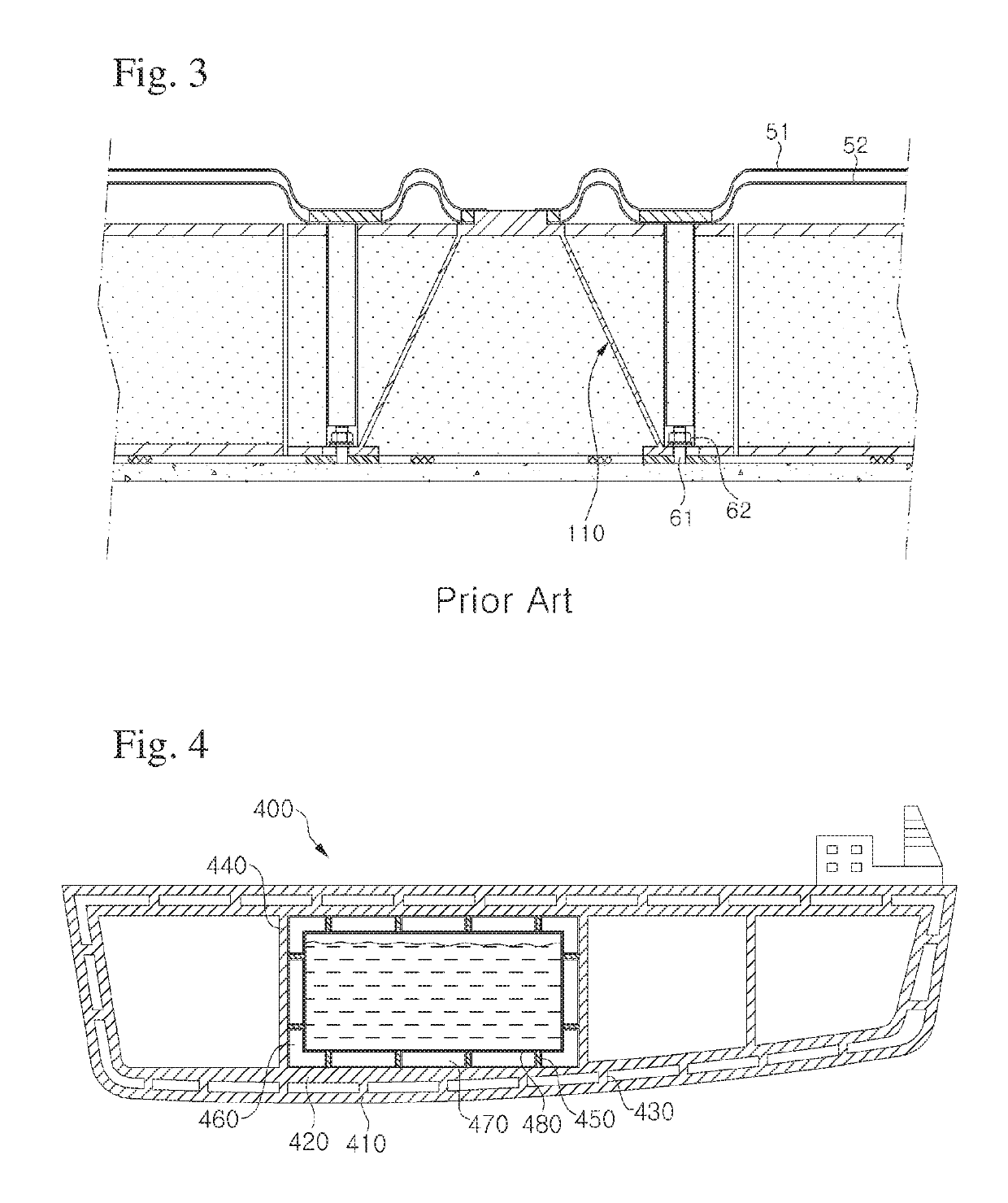 Anchor structure and LNG storage tank including the same