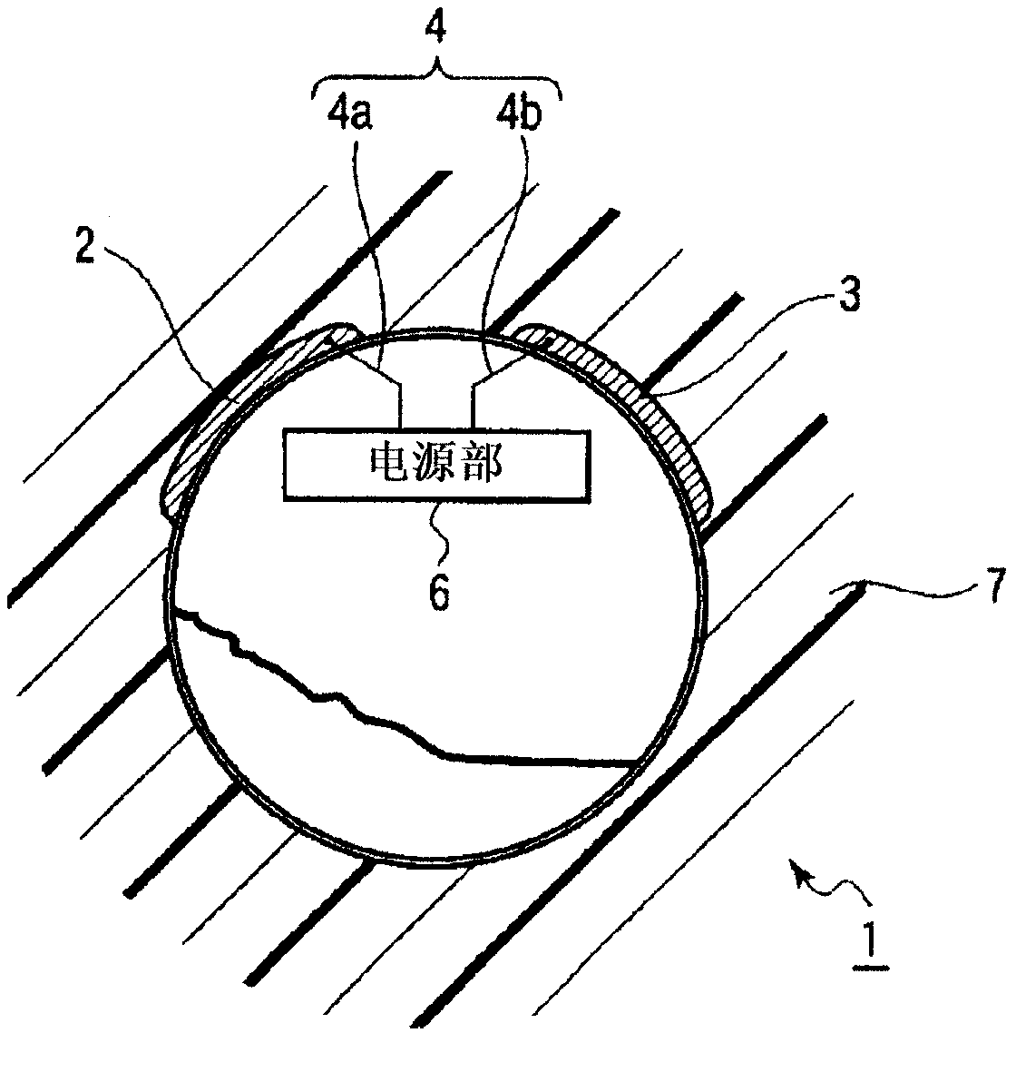 Power supply system and medical capsule device mounted with same