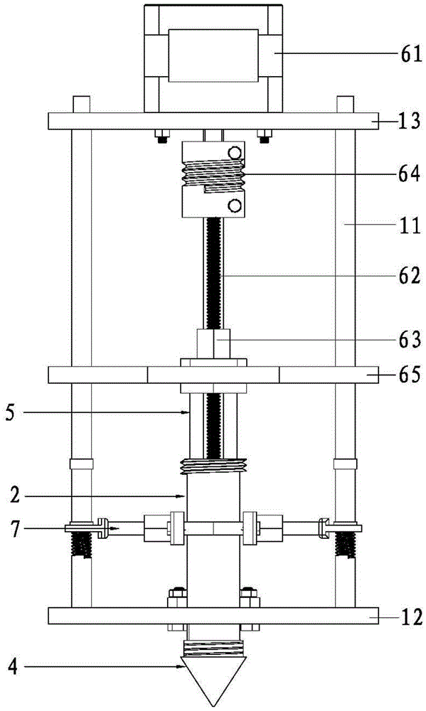 Coaxial 3D printer nozzle and working method thereof
