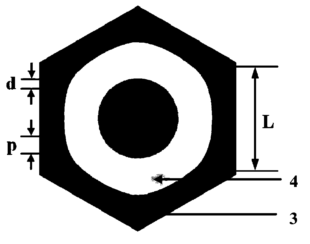 Hexagonal resonant cavity substrate integrated waveguide filter