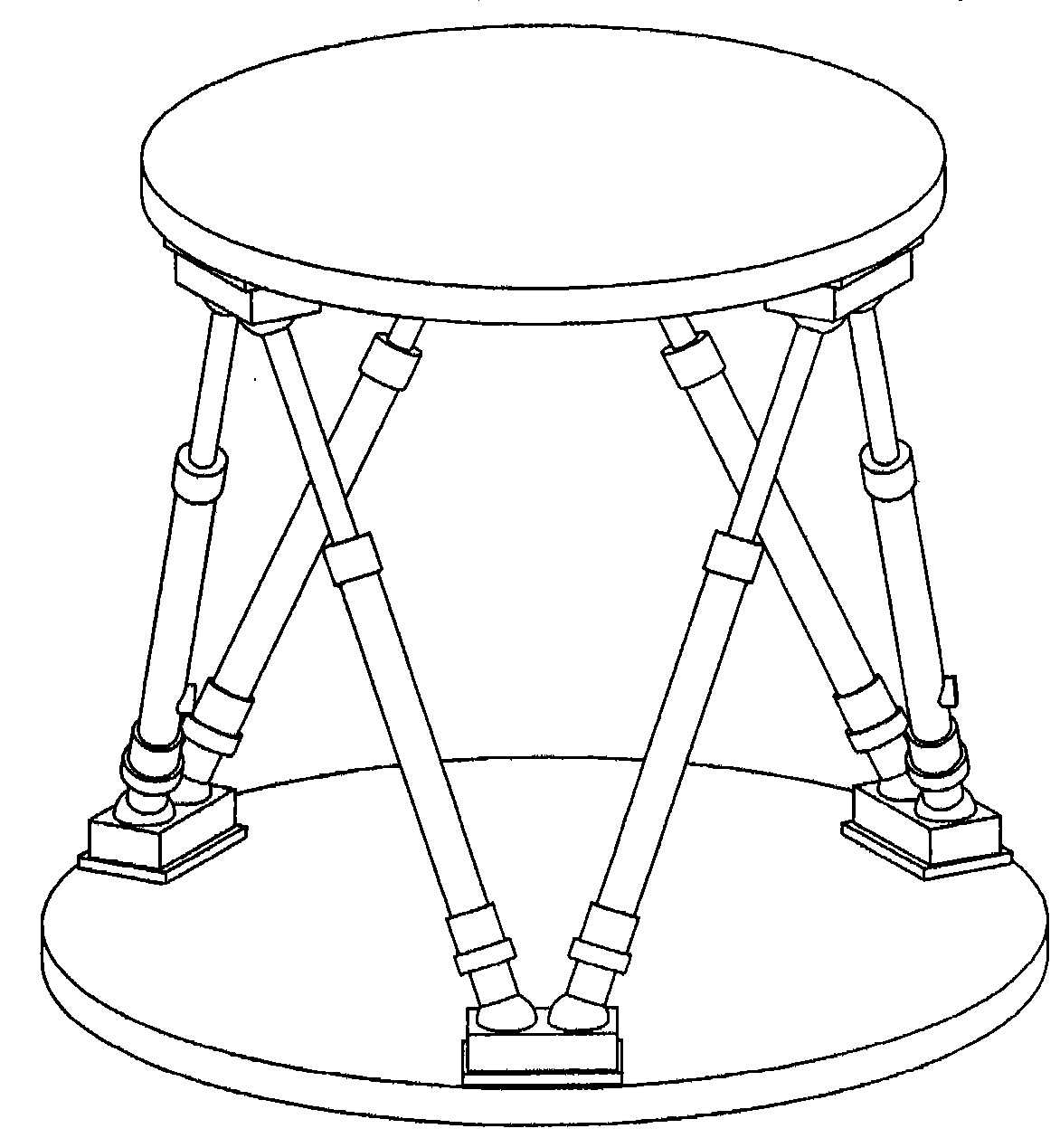 Worm gear pair-based simulator platform capable of infinitely rotating around Z axis