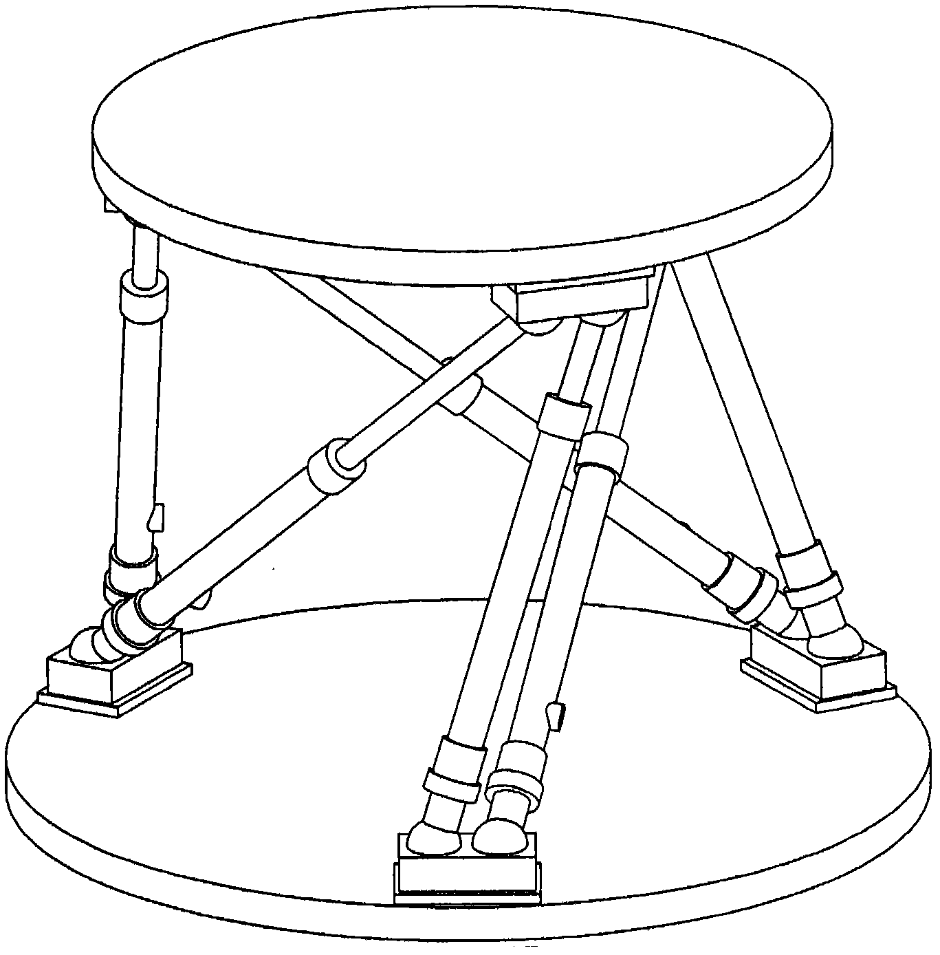 Worm gear pair-based simulator platform capable of infinitely rotating around Z axis