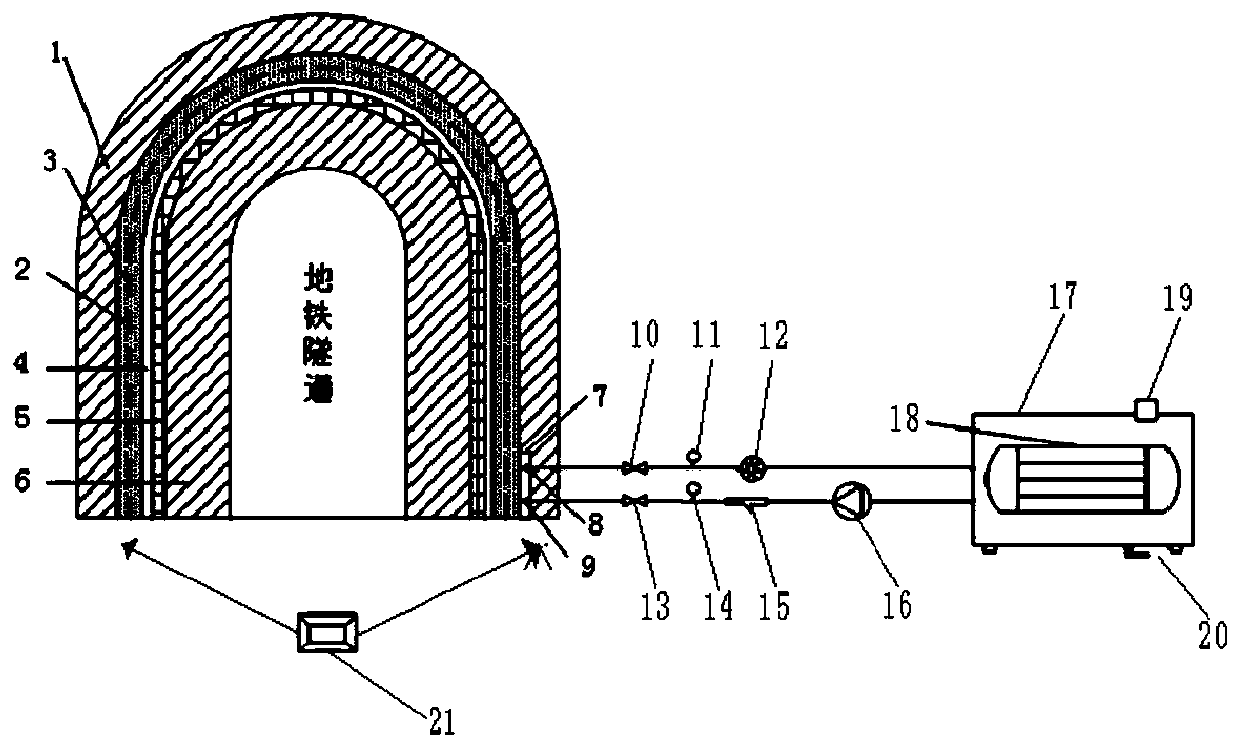 System and method for detecting blockage of thin shell type heat exchanger for tunnel