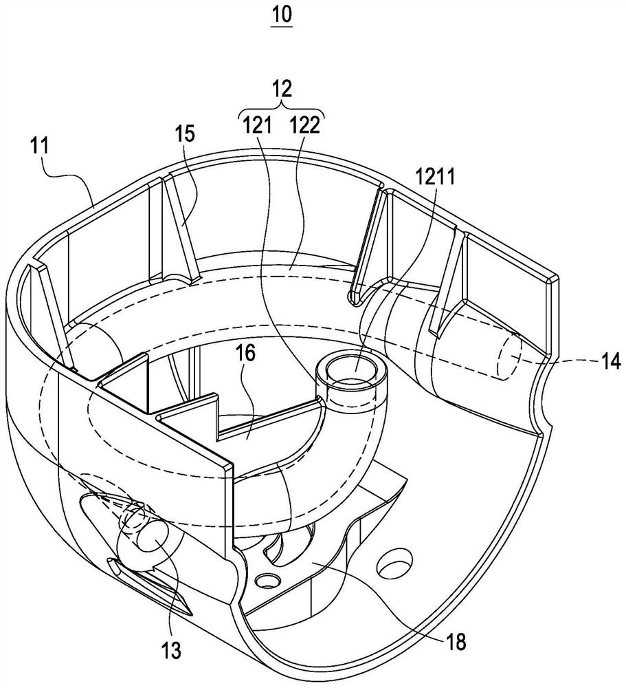 Automatic shearing device for sewing residual threads and gas transmission structure thereof