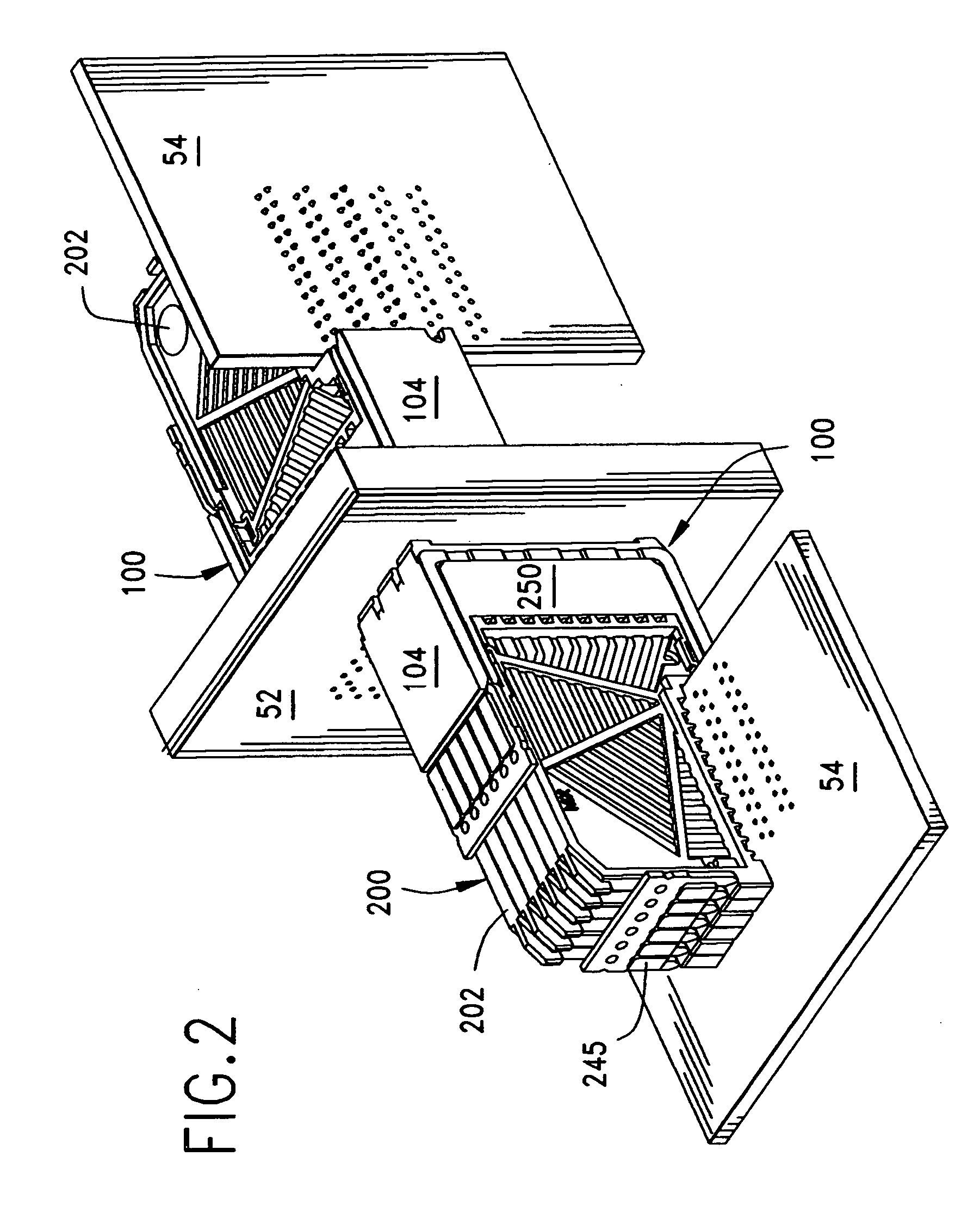 High-density, robust connector with dielectric insert