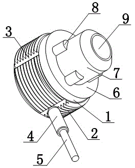 Switch of storage tube turning cap