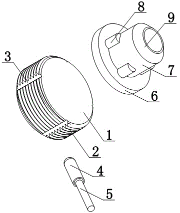 Switch of storage tube turning cap